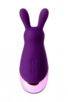 Фиолетовый стимулятор эрогенных зон Eromantica Bunny - 12,5 см.
