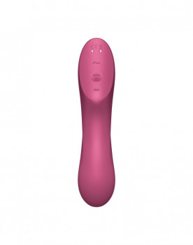 Малиновый вакуум-волновой вибростимулятор Satisfyer Curvy Trinity 3
