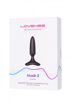Черная анальная втулка Hush 2 (XS) - 12,1 см.