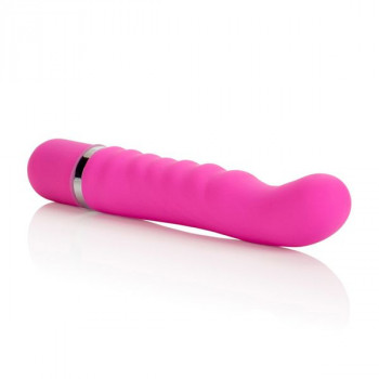 Многофункциональный розовый вибратор 10-Function Charisma Swirly - 12 см.