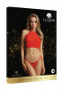 Эффектный комплект Festive Rhinestone Top and Thong со стразами, красный