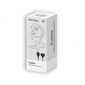 Черный магнитный кабель для зарядки Satisfyer Usb Charging Cable
