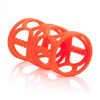 Набор оранжевых насадок на пенис Posh Silicone Lovers Cages