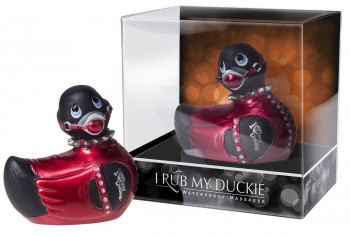 Черно-малиновый вибратор-утенок I Rub My Duckie Bondage