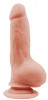 Телесный фаллоимитатор Bendable Dildo на присоске - 18 см.