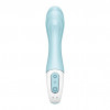Голубой вибромассажер Air Pump Vibrator 5+ - 21 см.