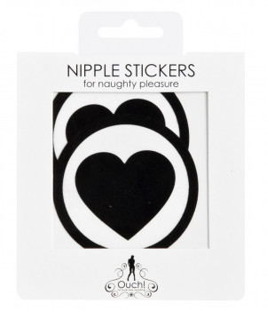 Чёрные пестисы Round Hearts в форме сердечек в круге