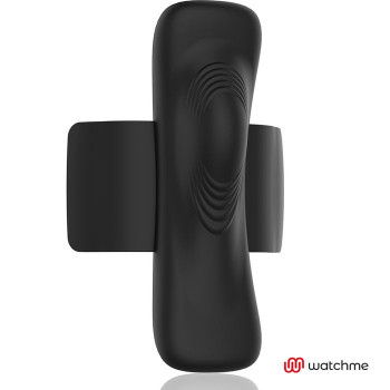 Черно-золотая вибровкладка в трусики с пультом-часами Anne s Desire Vibro Panty Wireless Watchme
