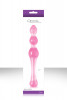 Малый розовый стеклянный анальный стимулятор Crystal Kegel