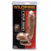 Темнокожий фаллоимитатор Wildfire Real Man Jel-Lee Hot Cock Dark - 20 см.
