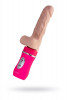 Реалистичный вибратор Ailighter Telescopic Lover с пультом ДУ - 27,1 см.
