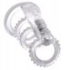 Прозрачная вибронасадка Vibrating Cock Cage - 7 см.