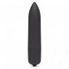 Черная вибропуля X-Basic Long Bullet 10 speeds - 9 см.