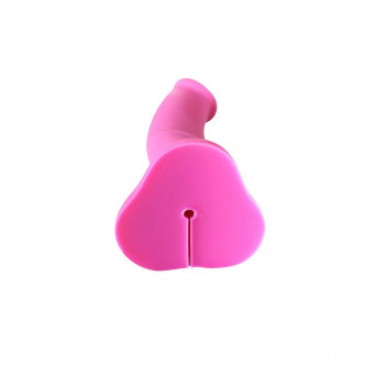 Ярко-розовый фаллоимитатор с функцией семяизвержения Pop Dildo - 17,9 см.