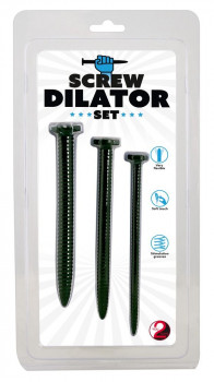 Набор из 3 винтовых уретральных плагов Screw Dilator