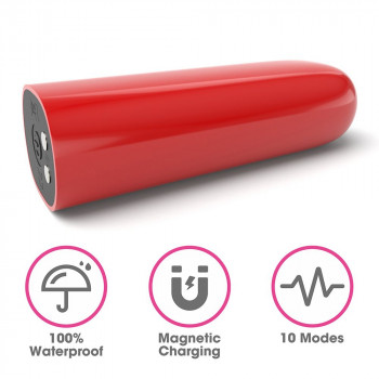 Красный мини-вибратор Ijoy Rechargeable Bullet Scream