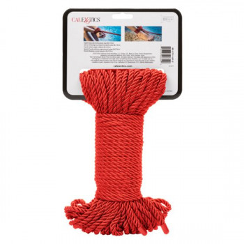 Красная веревка для связывания Bdsm Rope - 30 м.