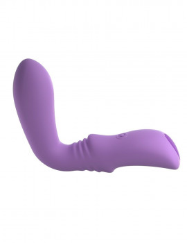 Сиреневый перезаряжаемый гнущийся вибратор Flexible Please-Her - 18,5 см.