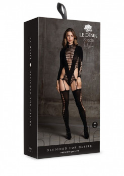 Пикантный боди-комбинезон Kalyke Xxiii Bodystocking with Turtleneck, черный