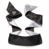 Черно-серая повязка на глаза Satin Deluxe Blindfold