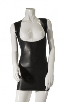 Платье из датекса с открытым бюстом Datex Front Exposure Dress, черный