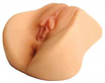Вагина и анус с вибрацией Melissa Jacobs Vibrating CyberSkin Pet Pussy & Ass