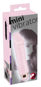 Нежно-розовый вибратор Minivibrator - 16,1 см.