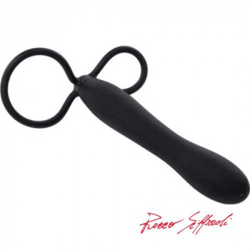 Гладкая насадка для двойного проникновения Rocco Double Strap-ON Pussy