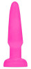Ярко-розовая анальная пробка Butt Plug - 11,4 см.