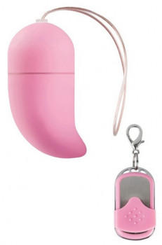 Розовое виброяйцо Vibrating G-spot Egg medium с пультом ДУ