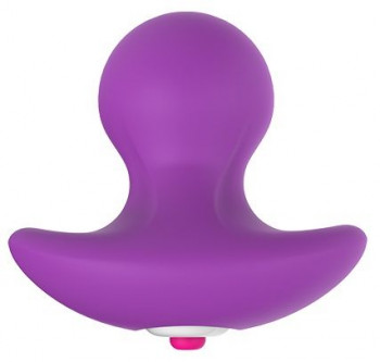 Фиолетовая вибропробка Pleasure Knob - 6,5 см.