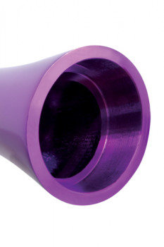 Алюминиевый вибратор Purple Medium - 16 см.