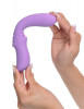 Сиреневый перезаряжаемый гнущийся вибратор Flexible Please-Her - 18,5 см.