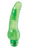 Зелёный гелевый вибратор Jelly Joy 7Inch 10 Rhythms Green - 17,5 см.