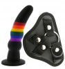 Черный поясной страпон Strap ON Solid Dildo - 17 см.
