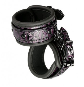 Фиолетово-чёрные наручники Blaze Handcuff Purple
