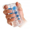 Стимулирующий мастурбатор с бусинками CyberSkin Double Pleasure Comfort Grip Stroker