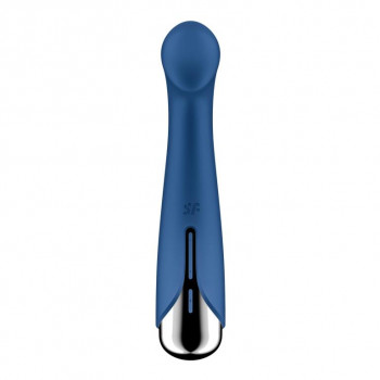Синий вибратор для G-стимуляции Spinning G-Spot 1 - 17 см.