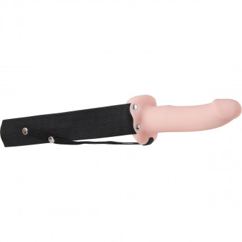 Полый поясной фаллоимитатор FlexSkin Hollow Strap-On - 15,2 см.
