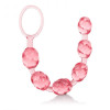 Розовая анальная цепочка Swirl Pleasure Beads - 20 см.
