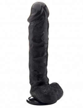 Чёрный фаллоимитатор Realistic Cock 13,4