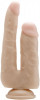 Телесный анально-вагинальный фаллоимитатор Realistic Double Cock 9 Inch - 23 см.