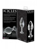Стеклянный анальный стимулятор Icicles №25 - 9,5 см.