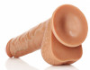 Телесный фаллоимитатор Straight Realistic Dildo Balls Suction Cup 10 - 28 см.