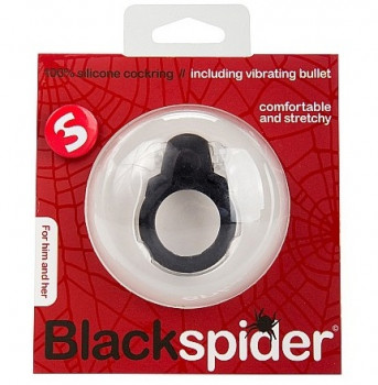 Эрекционное кольцо-паук Beasty Toys Black Spider