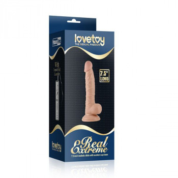 Фаллоимитатор на присоске-подошве Real Extreme Dildo - 18,5 см.
