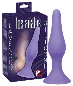 Фиолетовая анальная пробка Los Analos Lila Analplug - 13 см.