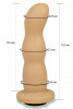 Телесная рельефная насадка Harness - 14,2 см.