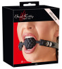 Черный силиконовый рельефный кляп Silicone Ball Gag