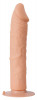 Телесный вибратор One Touch Silicone - 22,5 см.